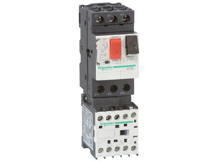 Schneider GV2ME06K1BW3 - Komplett motorindító, 1,6A, 24VDC
