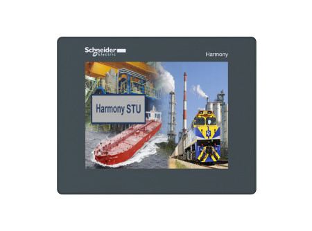 Schneider HMISTU855 - Érintőképernyő 5"7 színes Terminál (2xUSB, 1xRJ45 (soros) 1x10/100 LAN)
