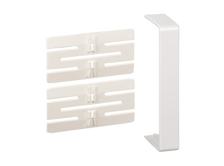 Schneider ISM10306P - OPTILINE 45 Takaróelem+2 toldó 140x55 mm, műanyag, polárfehér