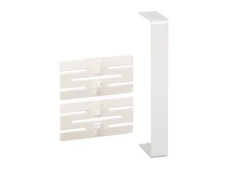 Schneider ISM10506P - OPTILINE 45 Takaróelem +2 toldó 185x55 mm, műanyag, polárfehér