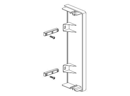 Schneider ISM10554 - OPTILINE végzáró 185x55 mm, alu