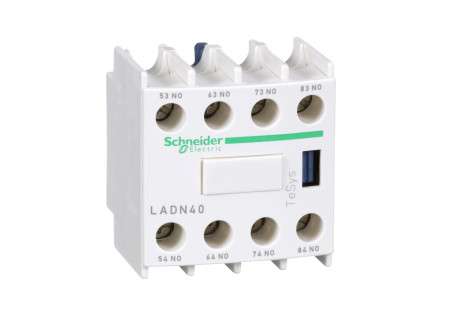 Schneider LADN40 - Segédérintkező blokk, homloklapi, 4Z, csavaros csatlakozás