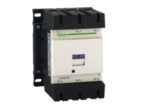 Schneider LC1D115M7 - AC mágneskapcsoló, 55kW/115A (400V, AC3), csavaros csatlakozás, 1Z+1NY