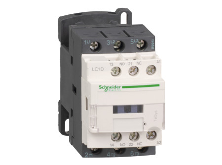 Schneider LC1D18E7 - AC mágneskapcsoló, 7,5kW/18A (400V, AC3), csavaros csatlakozás, 1Z+1NY