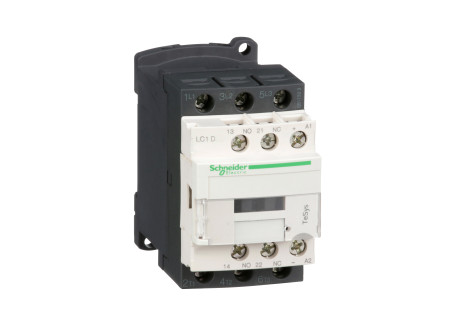 Schneider LC1D18FD - DC mágneskapcsoló, 7,5kW/18A (400V, AC3), csavaros csatlakozás, 1Z+1NY