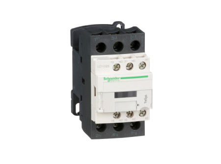 Schneider LC1D25B7 - AC mágneskapcsoló, 11kW/25A (400V, AC3), csavaros csatlakozás, 1Z+1NY