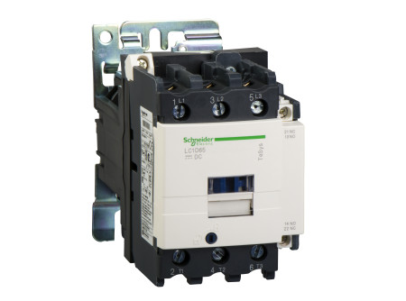 Schneider LC1D80ED - DC mágneskapcsoló, 37kW/80A (400V, AC3), csavaros csatlakozás, 1Z+1NY