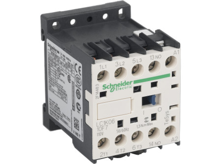 Schneider LC1K0610F7 - Mágneskapcsoló 6A, 1 záró, AC, 50/60 Hz