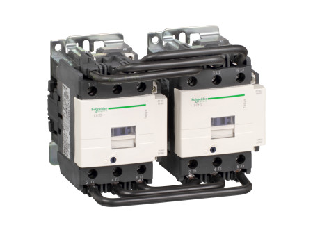 Schneider LC2D95E7 - AC irányváltó, 45kW/95A (400V, AC3), csavaros csatlakozás, 1Z+1NY