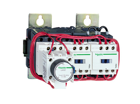 Schneider LC3D115P7 - Csillag-delta indító 110 kW (400V) szerelőlapon