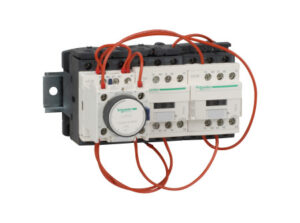 Schneider LC3D18AP7 - 18,5kW (400V), csillag-delta indító mechanikus retesszel, szerelőlapon