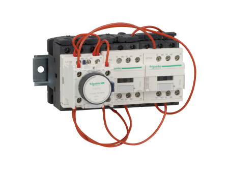 Schneider LC3D18AP7 - 18,5kW (400V), csillag-delta indító mechanikus retesszel, szerelőlapon