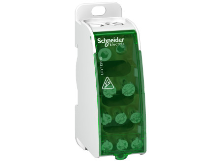 Schneider LGY112510 - LINERGY DS csavaros elosztó blokk, 125A, 1P, 10 lyuk