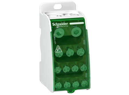 Schneider LGY116013 - LINERGY DS csavaros elosztó blokk, 160A, 1P, 13 lyuk