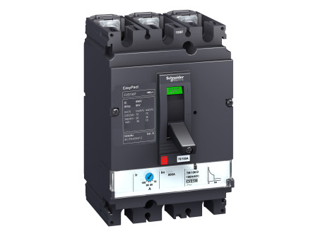 Schneider LV525312 - EasyPact CVS250B 4P 25kA komplett megszakító TM200D 4P3D kioldóval