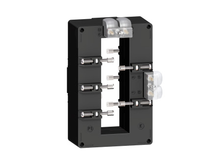 Schneider METSECT5DB125 - TI áramváltó 1250/5A (38x127) klíma álló, gyűjtősínhez kettős szekunder