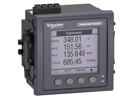 Schneider METSEPM5320 - PM5320 Teljesítménymérő,Ethernet, memória, 2DI / 2DO, riasztások, 100-415