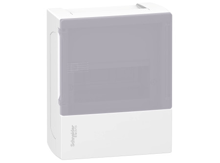 Schneider MIP12106T - MINI PRAGMA Kiselosztó, tejüveg hatású átlátszó ajtó, falon kívüli, 1x6 mod
