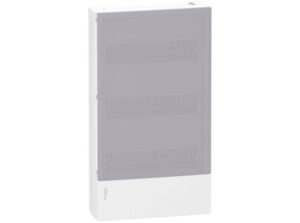 Schneider MIP12312T - MINI PRAGMA Kiselosztó, tejüveg hatású átlátszó ajtó, falon kívüli, 3x12 mo