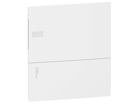 Schneider MIP22108 - MINI PRAGMA Kiselosztó, teli ajtó, süllyesztett, 1x8 modul, PEN sín, komplet