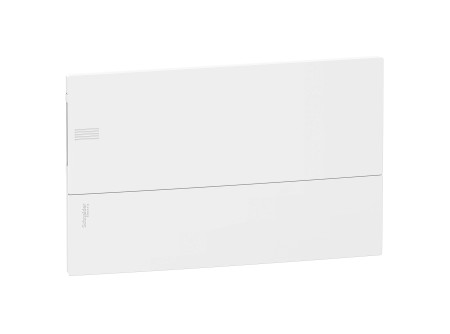 Schneider MIP22118 - MINI PRAGMA Kiselosztó, teli ajtó, süllyesztett, 1x18 modul, PEN sín, komple