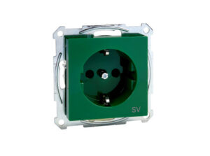Schneider MTN2300-0304 - MERTEN 2P+F csatlakozóaljzat, gyermekvédelemmel, rugós bekötés, 16A, Sys
