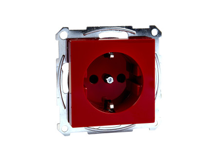Schneider MTN2300-0306 - MERTEN 2P+F csatlakozóaljzat, gyermekvédelemmel, rugós bekötés, 16A, Sys