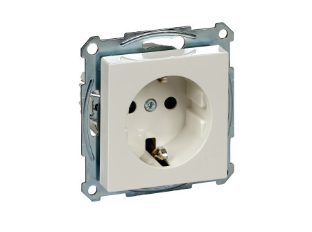 Schneider MTN2300-0319 - MERTEN 2P+F csatlakozóaljzat, gyermekvédelemmel, rugós bekötés, 16A, Sys