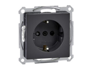 Schneider MTN2300-0414 - MERTEN 2P+F csatlakozóaljzat, gyermekvédelemmel, rugós bekötés, 16A, Sys