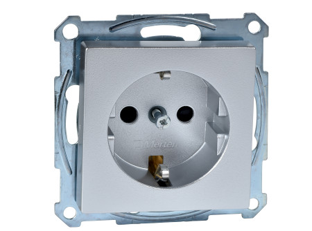 Schneider MTN2300-0460 - MERTEN 2P+F csatlakozóaljzat, gyermekvédelemmel, rugós bekötés, 16A, Sys