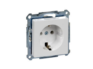 Schneider MTN2301-0325 - MERTEN 2P+F csatlakozóaljzat, rugós bekötés, 16A, System-M, aktív fehér,