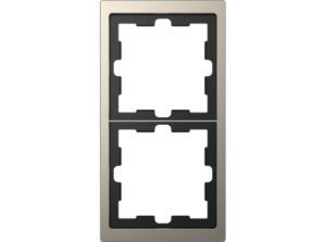 Schneider MTN4020-6550 - MERTEN D-Life kettes keret, nikkel