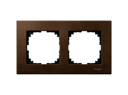 Schneider MTN4052-3473 - MERTEN M-Elegance kettes keret, dió
