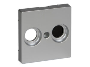 Schneider MTN4122-0460 - MERTEN Antenna csatlakozó fedlap, 2 kimenettel, felirat nélkül, System-M