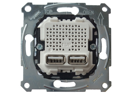 Schneider MTN4366-0100 - MERTEN Dupla USB töltő, 2.1A