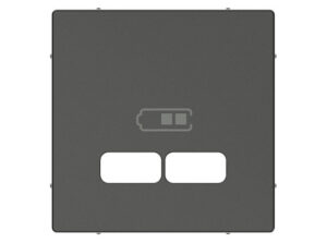 Schneider MTN4367-0414 - MERTEN USB töltő burkolat, System-M, antracit