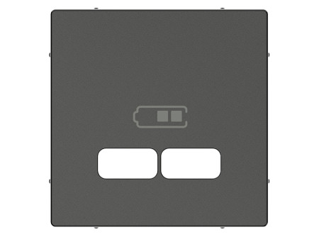 Schneider MTN4367-0414 - MERTEN USB töltő burkolat, System-M, antracit
