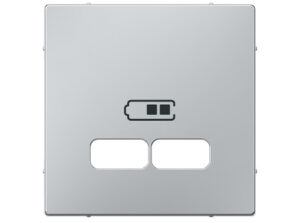 Schneider MTN4367-0460 - MERTEN USB töltő burkolat, System-M, alumínium