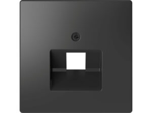 Schneider MTN4521-6034 - MERTEN Fedlap, 1xRJ45 aljzathoz, D-Life, antracit