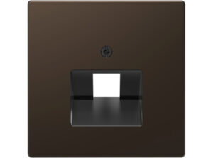 Schneider MTN4521-6052 - MERTEN Fedlap, 1xRJ45 aljzathoz, D-Life, mokka