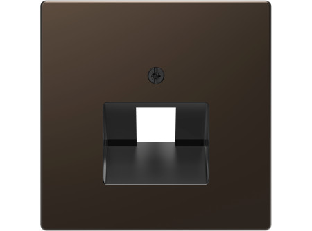 Schneider MTN4521-6052 - MERTEN Fedlap, 1xRJ45 aljzathoz, D-Life, mokka