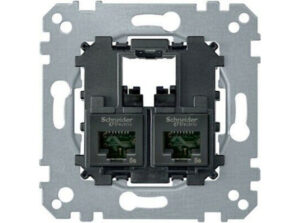 Schneider MTN4575-0002 - MERTEN 2xRJ45 Cat5e UTP aljzat