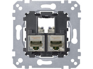 Schneider MTN4575-0012 - MERTEN 2xRJ45 Cat5e STP aljzat