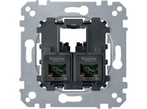 Schneider MTN4576-0002 - MERTEN 2xRJ45 Cat6 UTP aljzat