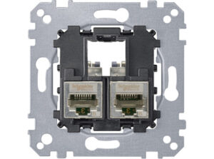 Schneider MTN4576-0022 - MERTEN 2xRJ45 Cat6 STP aljzat
