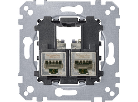 Schneider MTN4576-0022 - MERTEN 2xRJ45 Cat6 STP aljzat