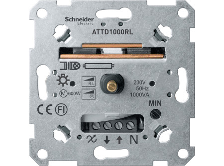 Schneider MTN5135-0000 - MERTEN Forgatógombos fényerőszabályzó, induktív terhelésekhez, 60-1000 V