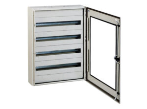 Schneider NSYS3DM7515T - S3DM moduláris szekrények H700XW500XD150 üvegajtós