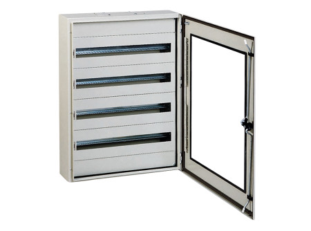 Schneider NSYS3DM7515T - S3DM moduláris szekrények H700XW500XD150 üvegajtós