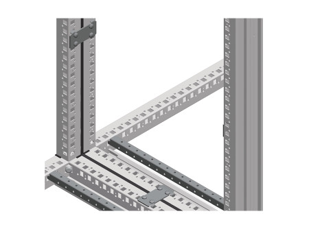 Schneider NSYSFBK19 - Forgó 19" rack csatoló klt. SF